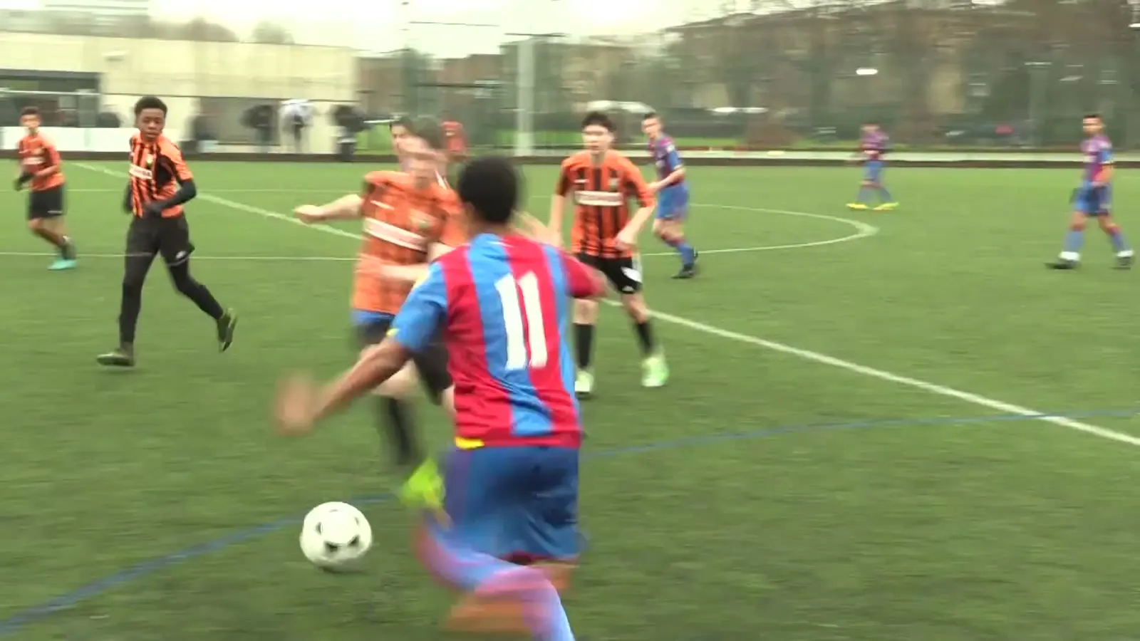 Young players competing in an LYPS match