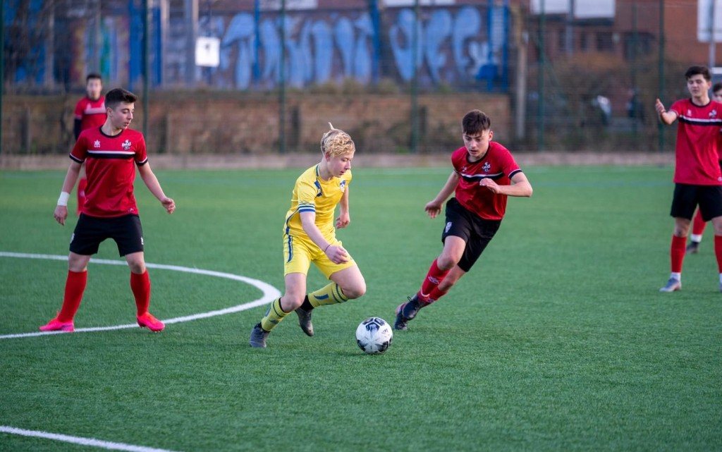 Matchday action on a 3G pitch